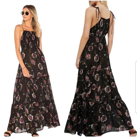 Intimately Free People Floral Tiered Ruffle Maxi Dress - Picture 1 of 13